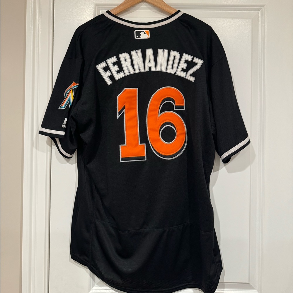 Jose Fernandez (RIP) Marlins Alternate Black Jersey (Stitched)